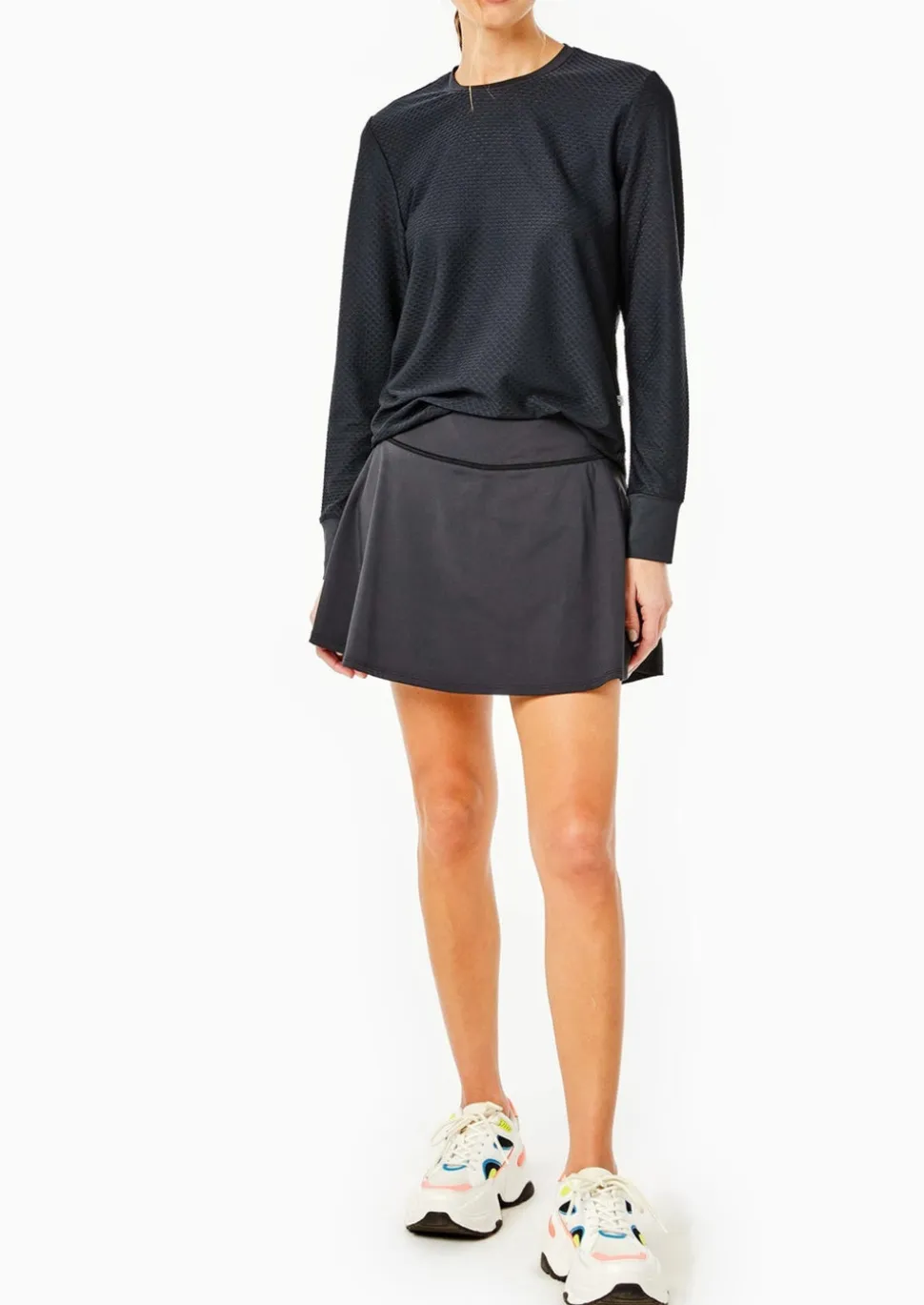 Flounce Skort in Black