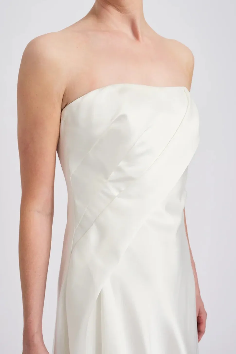 Fluid Satin Asymmetric Dress