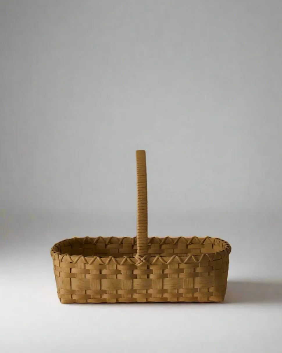 Folk Fleur Hand Basket in Natural