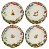 Forest Walk Café Au Lait Dessert & Salad Plate, Assorted, Set 4