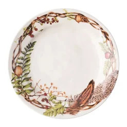 Forest Walk Dinner Plate in Café Au Lait