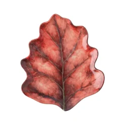 Forest Walk Leaf Plate Assorted in Café Au Lait, Set of 4