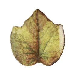 Forest Walk Leaf Plate Assorted in Café Au Lait, Set of 4