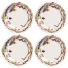 Forest Walk Party Plate in Café Au Lait, Set of 4