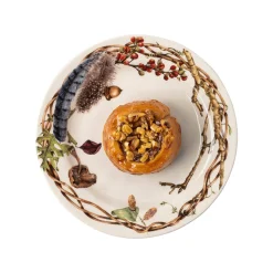 Forest Walk Party Plate in Café Au Lait, Set of 4
