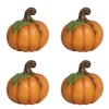 Forest Walk Pumpkin Place Card Holder in Multi, Set of 4