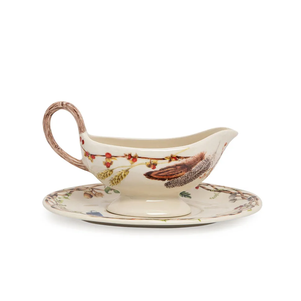 Forest Walk Sauce Boat and Stand