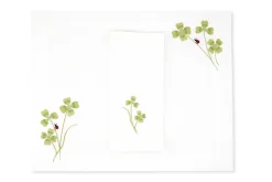 Four Leaf Clover Collection in Light Green, Set of 2