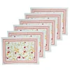 Fraises des Bois Mats in Blue, Set of 6