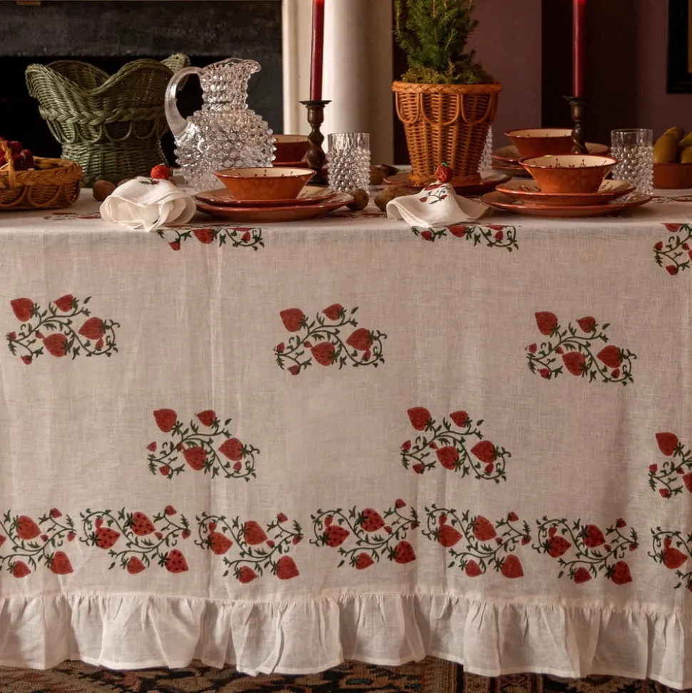 Fraises Des Bois Tablecloth