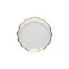 Francesca Collection Salad Plates in Gold, Set of 6