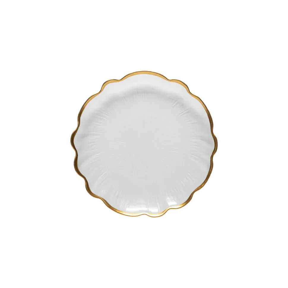 Francesca Collection Salad Plates in Gold, Set of 6