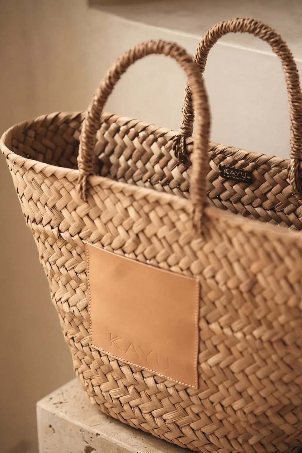 Francisca Straw Tote in Natural