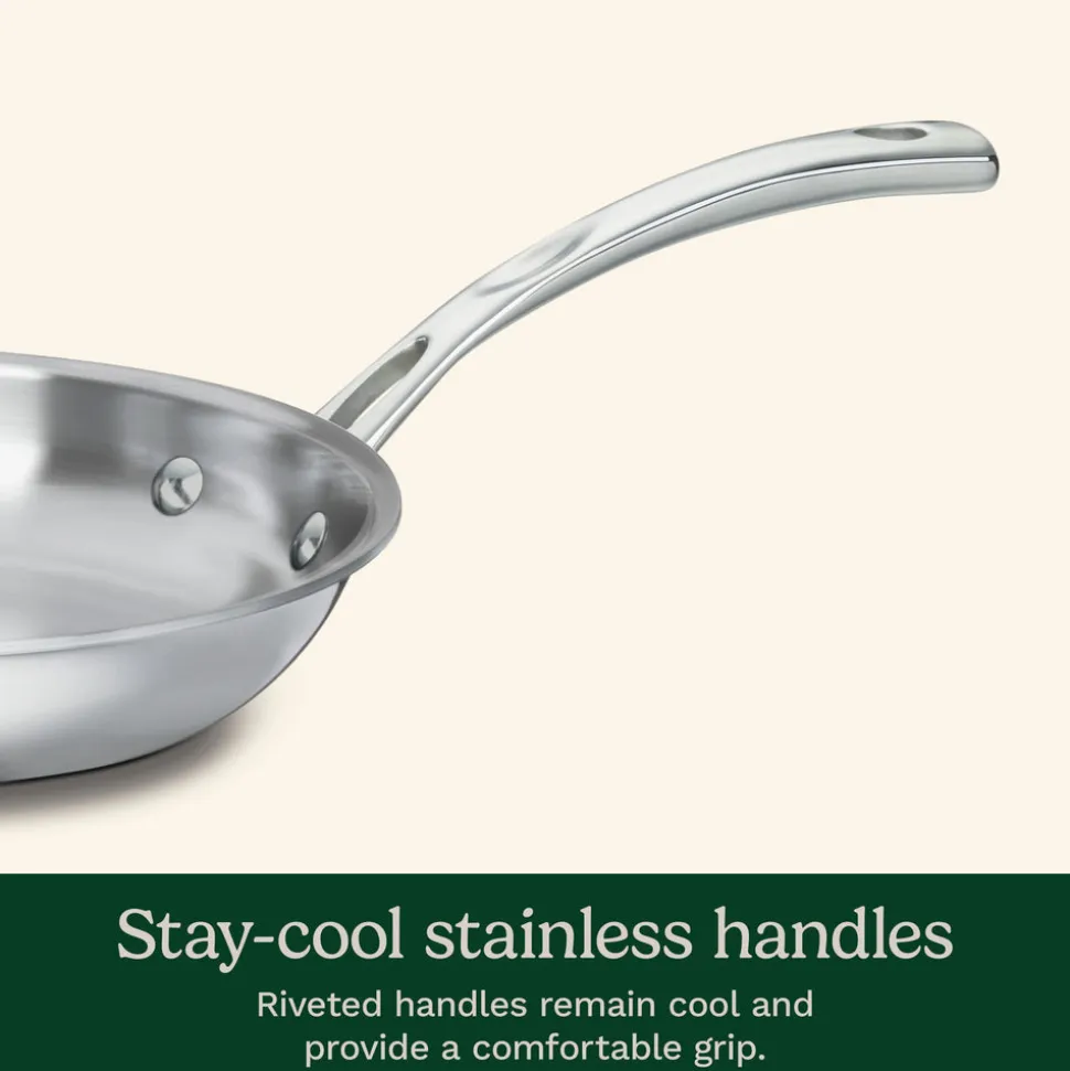 French Classic Tri-Ply Stainless Cookware 10-Piece Set in Stainless Steel