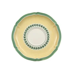 French Garden Fleurence Breakfast / Cream Soup Saucer in Multi