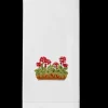 French Geraniums Hand Towel