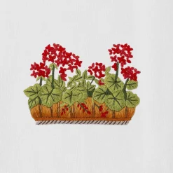 French Geraniums Hand Towel