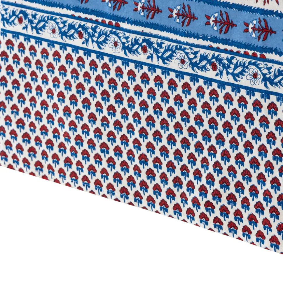 French Tablecloth Avignon Red & Blue