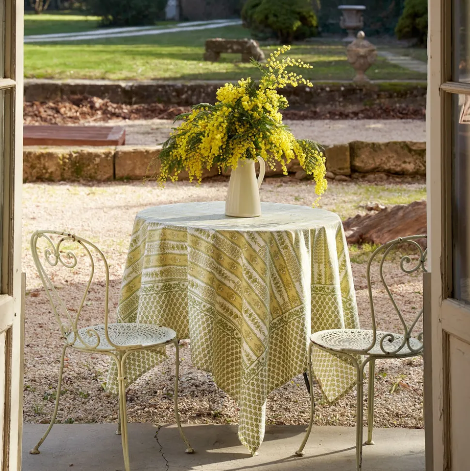 French Tablecloth Avignon Pistache