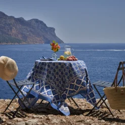 French Tablecloth Azulejo Blue