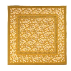 French Tablecloth Forest Harvest Grey & Mustard