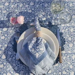 French Tablecloth Meadows Bleu