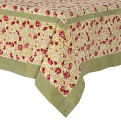 French Tablecloth Meadows Red & Green
