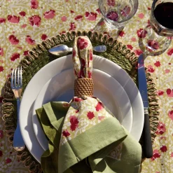French Tablecloth Meadows Red & Green