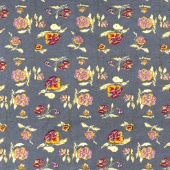 French Tablecloth Pansy Red & Grey