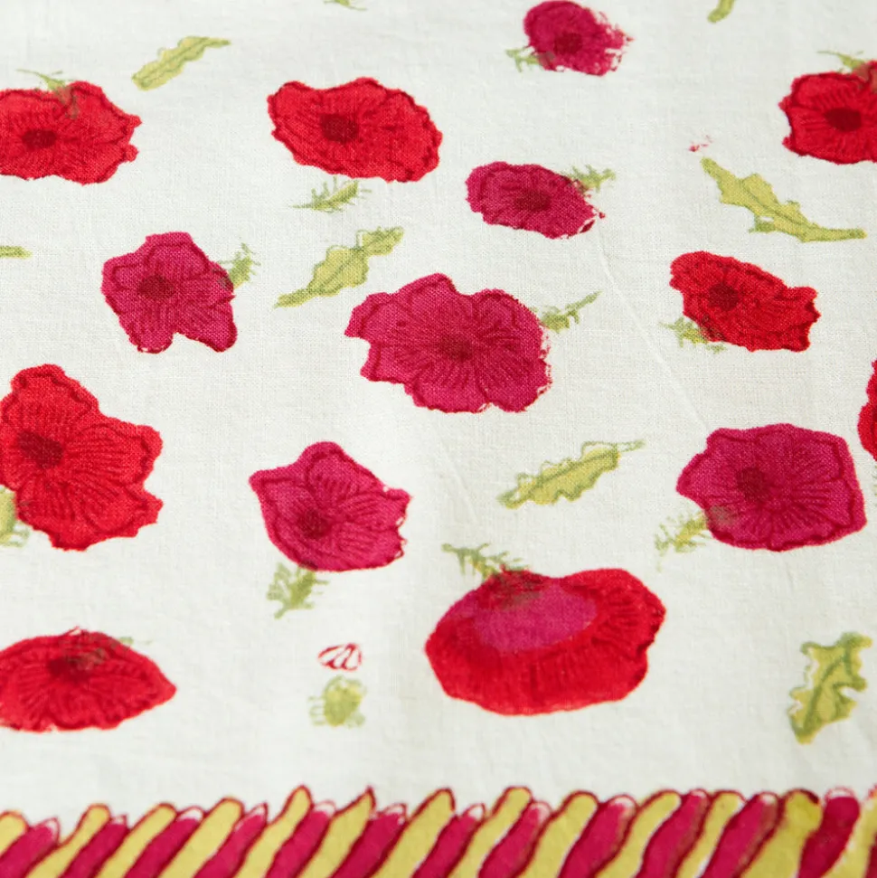 French Tablecloth Poppies
