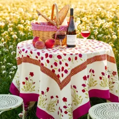 French Tablecloth Poppies