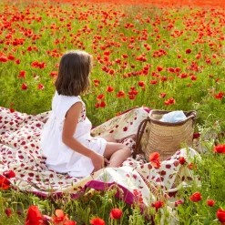 French Tablecloth Poppies