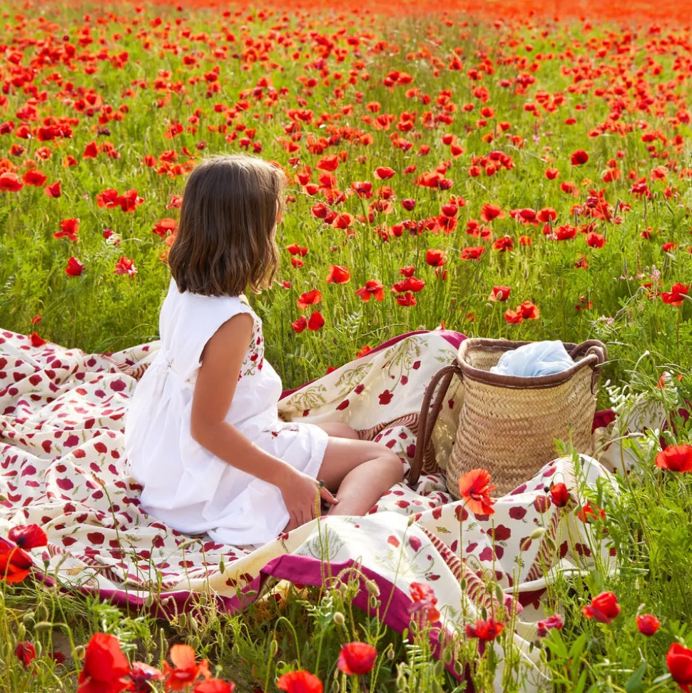 French Tablecloth Poppies