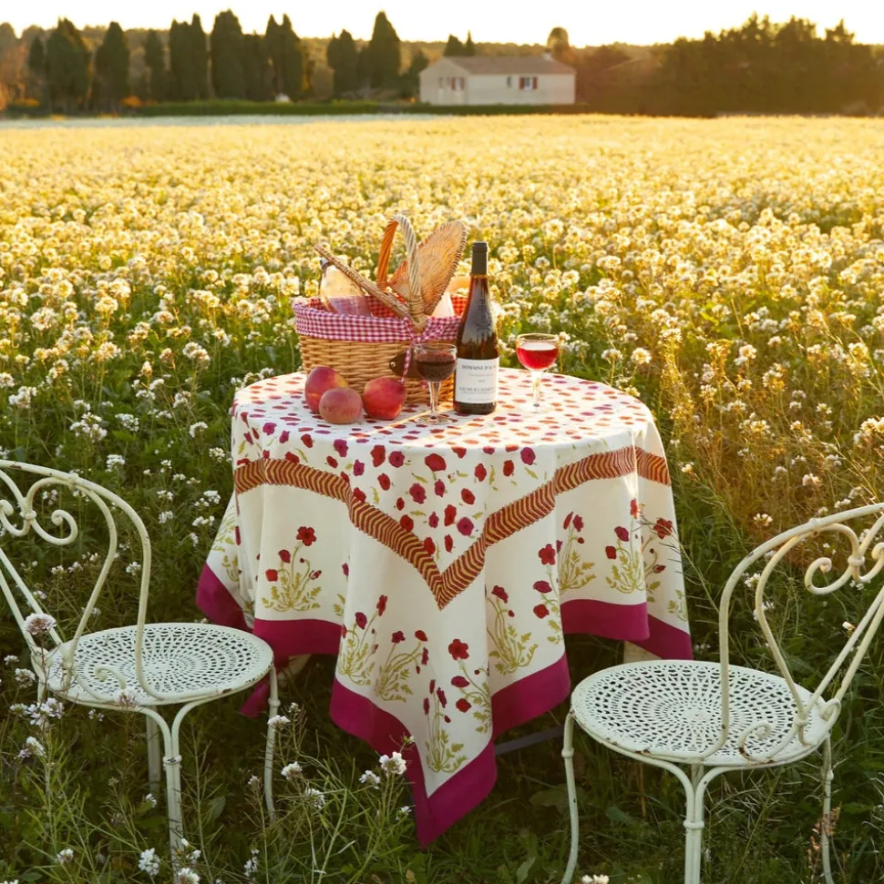 French Tablecloth Poppies