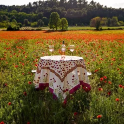 French Tablecloth Poppies