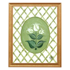 French Tulips En Vert Art Print