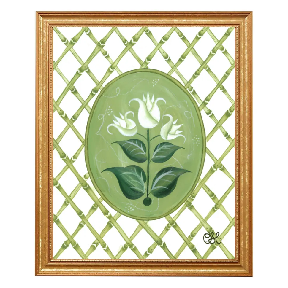 French Tulips En Vert Art Print