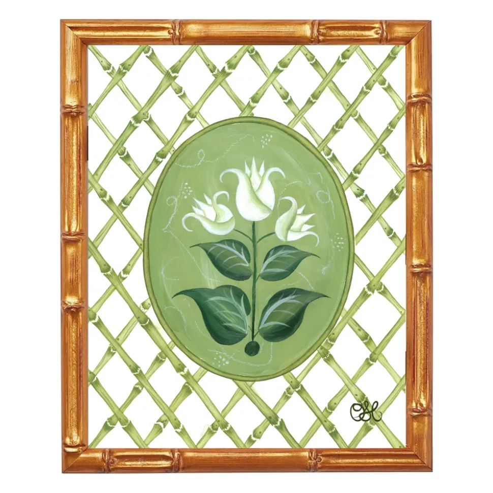 French Tulips En Vert Art Print