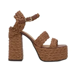 Fresa in Chocolate Brown Raffia