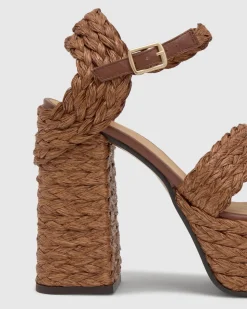 Fresa in Chocolate Brown Raffia