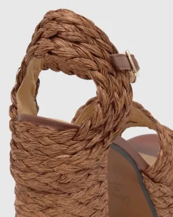 Fresa in Chocolate Brown Raffia
