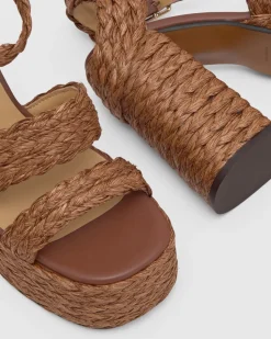 Fresa in Chocolate Brown Raffia