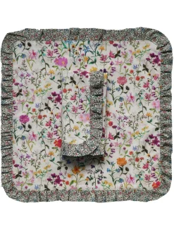 Frill Napkin Set Made With Liberty Fabric in in Linen Garden