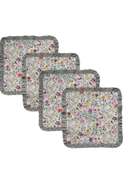 Frill Napkin Set Made With Liberty Fabric in in Linen Garden