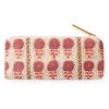 Fuchsia Daisy Suzani Slim Zip Pouch