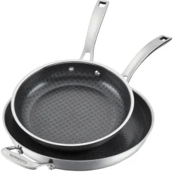 FusionPlus® 2-Pk Skillets (10" & 12") in Stainless Steel