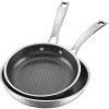 FusionPlus® Stainless Steel 2-Pk Skillets (8" & 10")