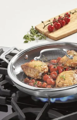 FusionPlus® Stainless Steel 12" Everyday Pan with Cover in Stainless Steel