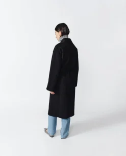 Gabriella Cashmere Coat in Black