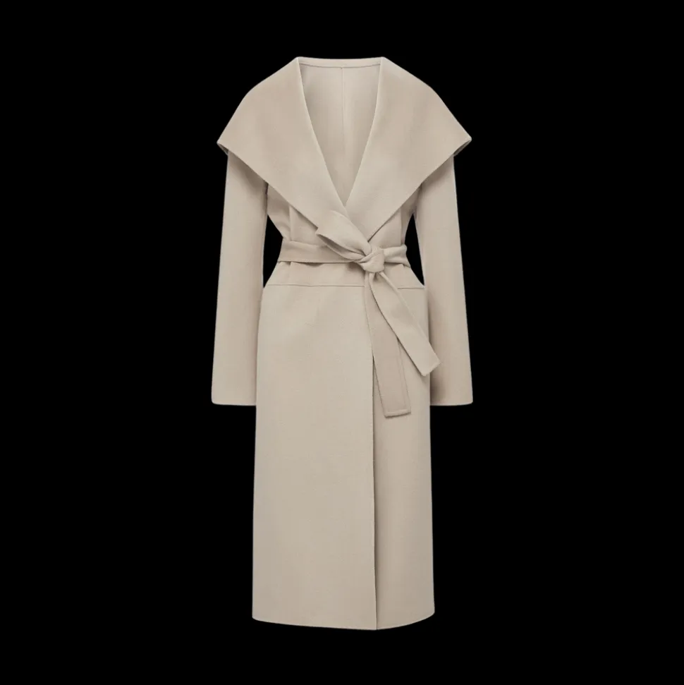 Gabriella Cashmere Coat in Oatmeal